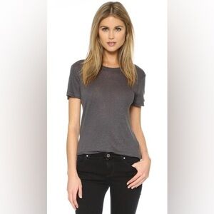 IRO Luciano Linen Crew Tee Grey